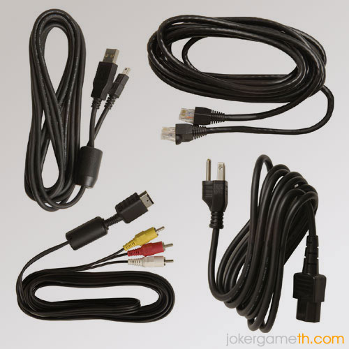 俪Դҧ AV cable, LAN cable, USB cable and  Power cord