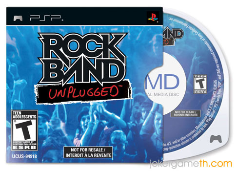 Rock Band Unplugged UMD game