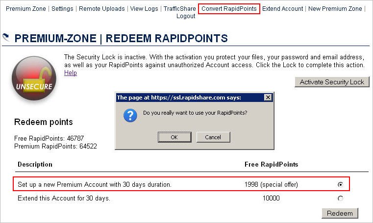 Create Rapidshare Linklisting